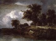 Jacob van Ruisdael, Wooded river bank